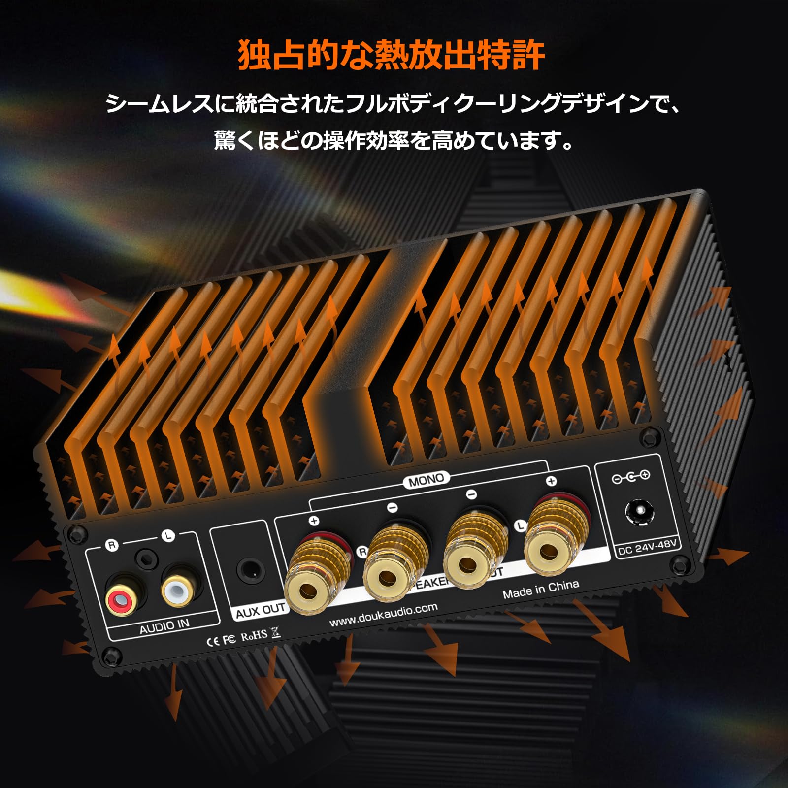 Douk Audio & Nobsound A100 デジタルパワーアンプ Amazon.co.jp: Douk Audio A100 TPA3255パワーアンプ 315Wx2 ステレオ