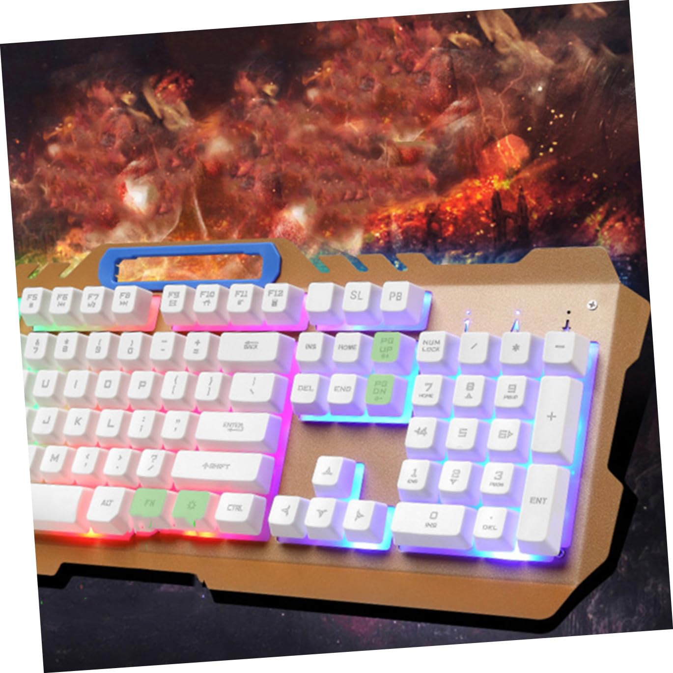 Set Tastiera Meccanica con Mouse USB Retroilluminato per Gaming