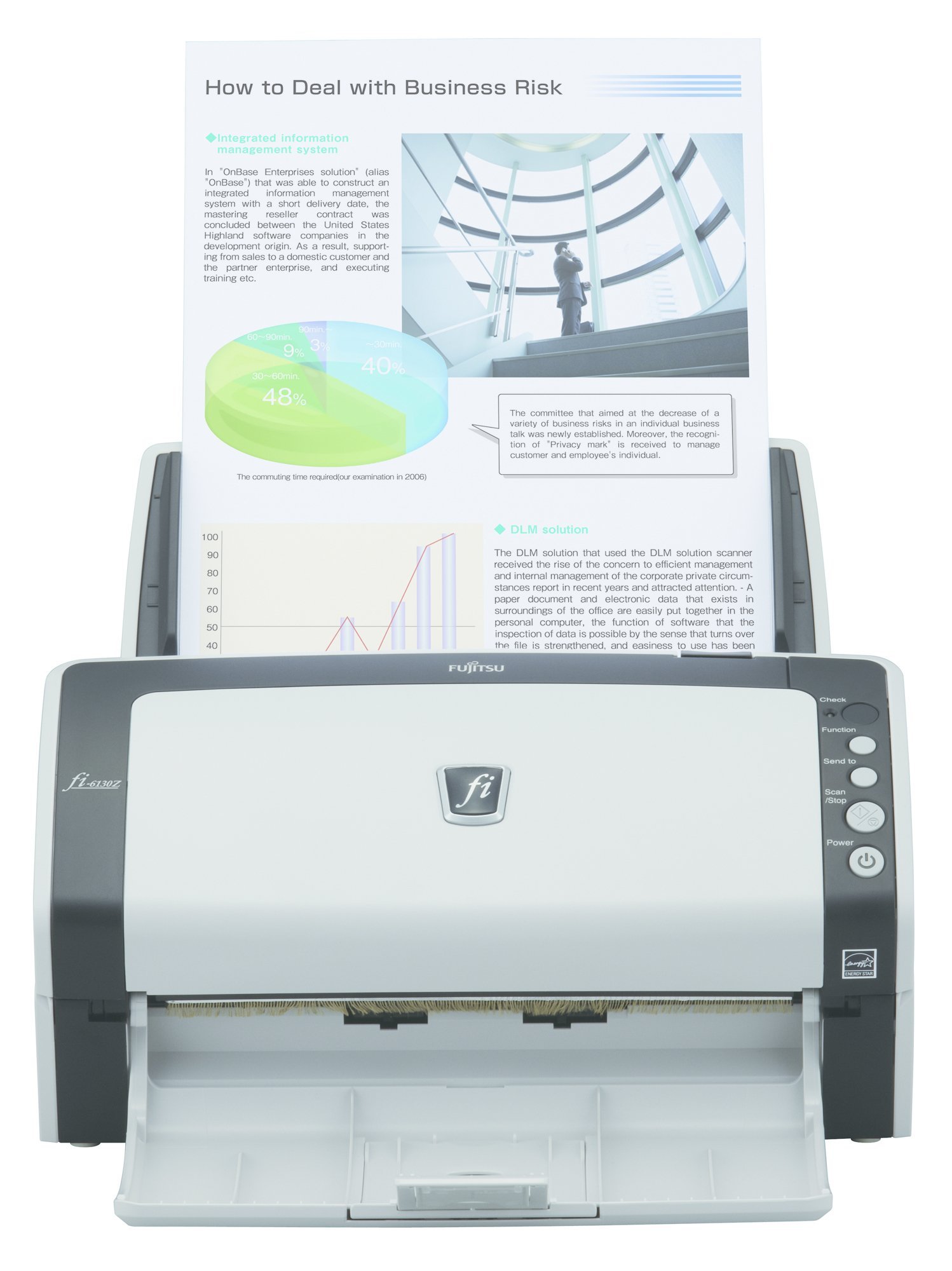 FUJITSU SCANNER FI-6130Z A4 COLOR (Renewed)