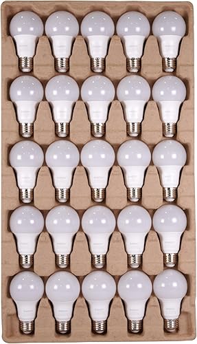 Miniatura 4 de Satco S11413 - Bombillas LED A19 de 9 W, 60 W de repuesto, 4000 K, 100 unidades