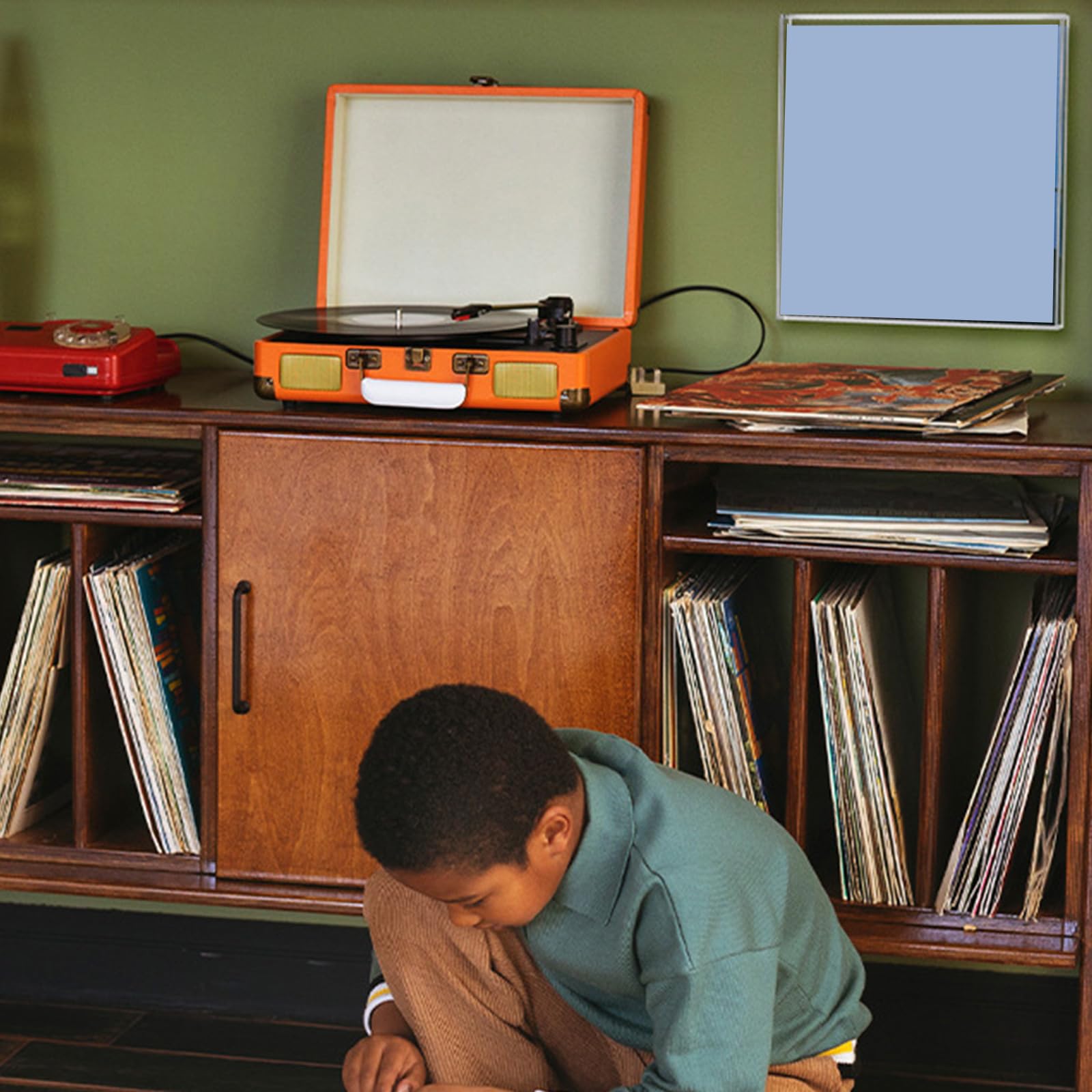 Transparents Vinyls - Espositore da parete in vinile, supporto per album per la casa