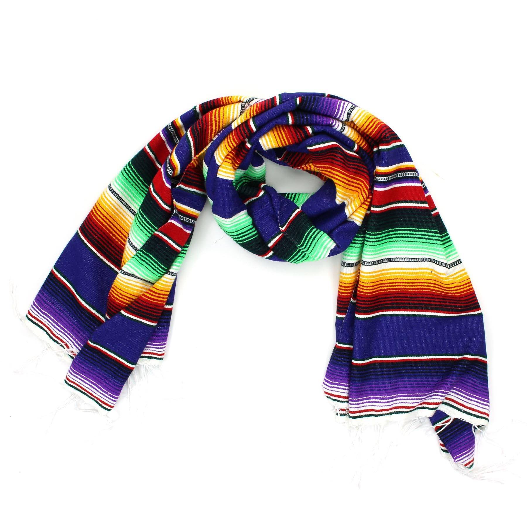 Loudelephant Unisex Purple Handwoven Mexican Serape Small 192Cm X 88Cm
