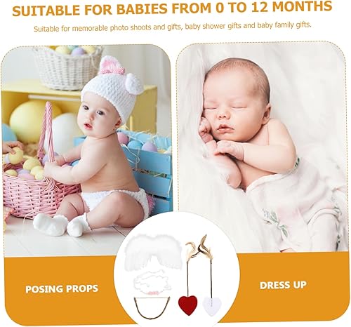 Miniatura 5 de PACKOVE 1 juego de alas de cupido de ángel Cupido disfraz de Cupido arco y ala disfraces de Halloween Cupido bebé Cupido Flecha bebé Cupido disfraz