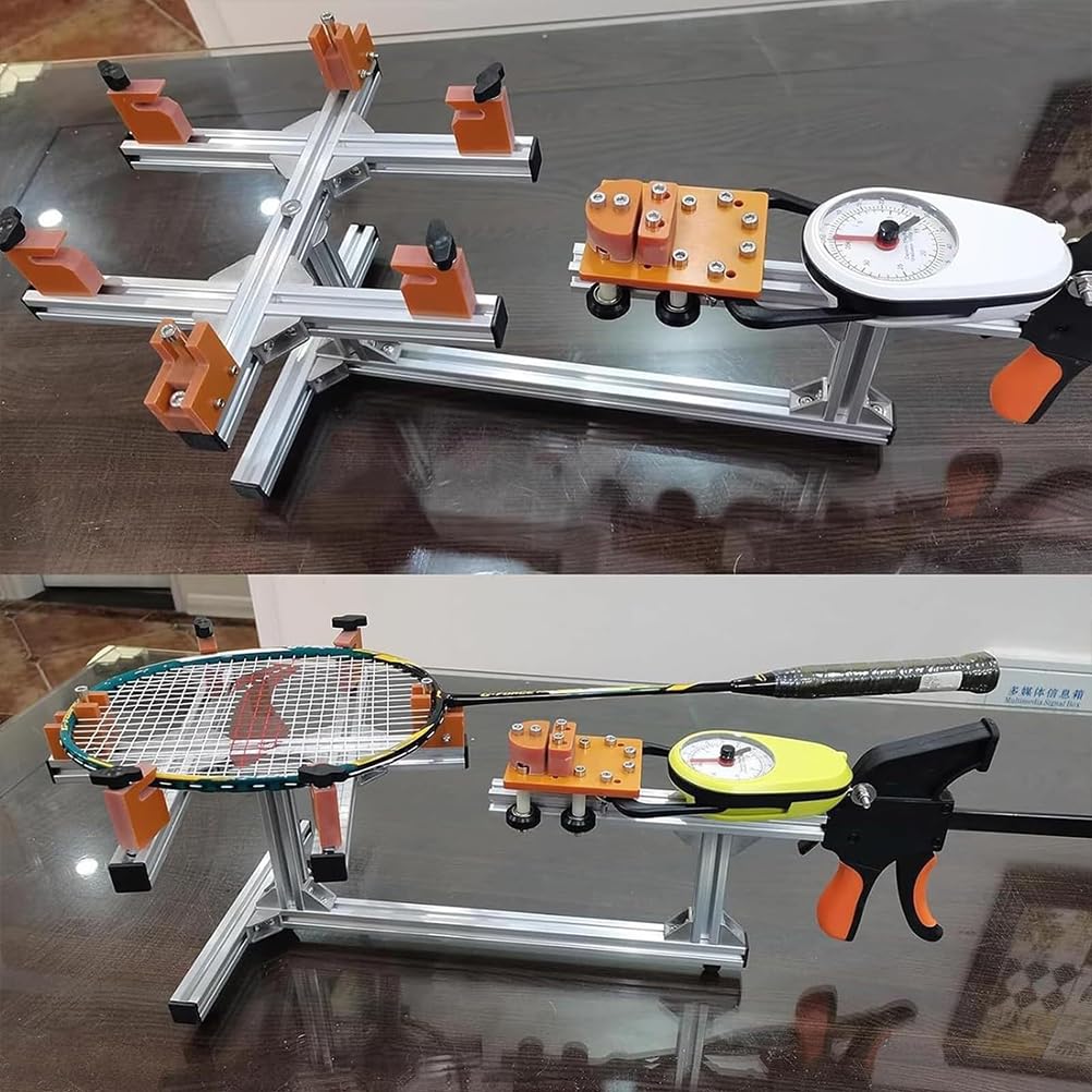 Máquina de encordado para raquetas de tenis y bádminton, tensión ajustable de 20 a 32 libras, herramienta de mesa de bricolaje, para entusiastas del deporte