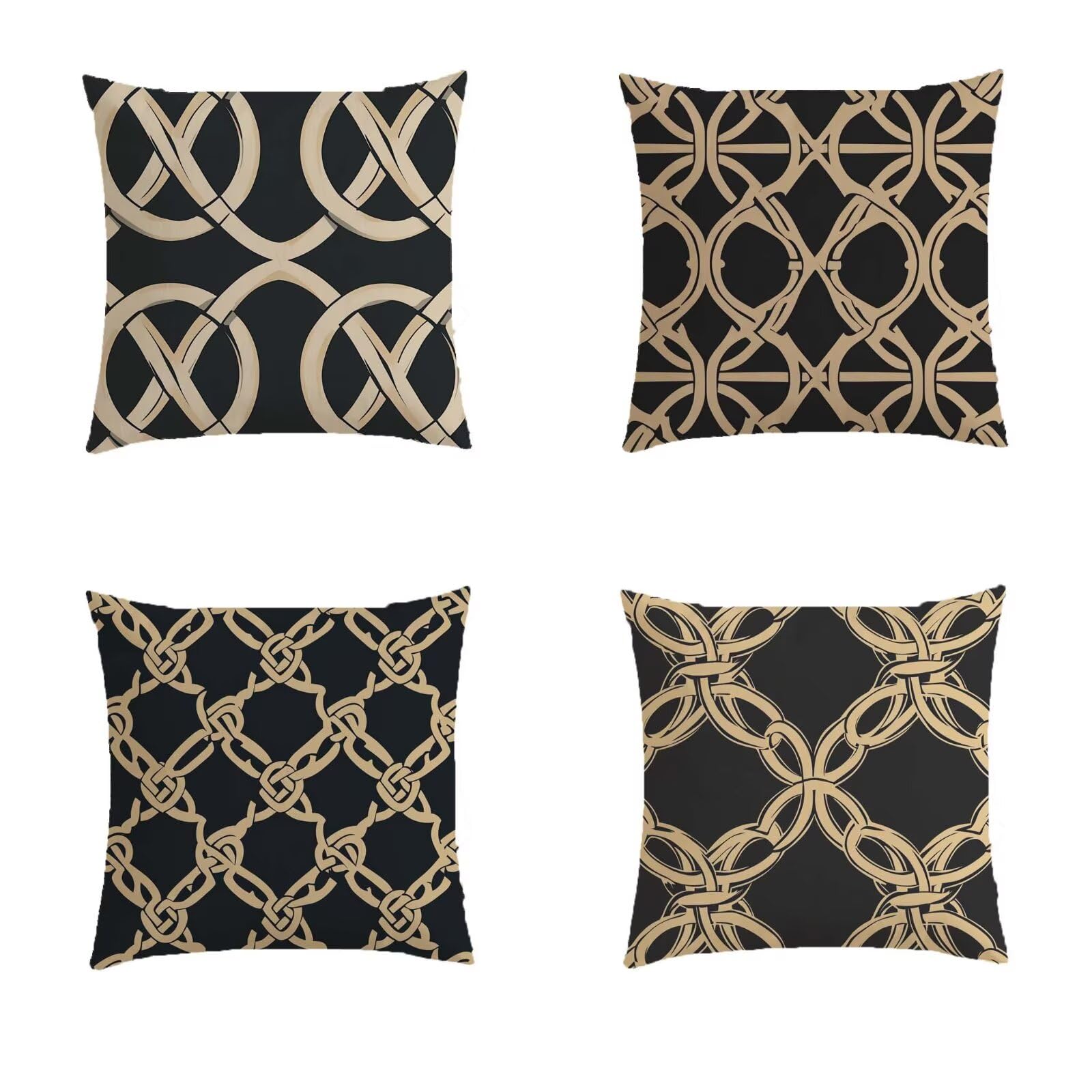 Housse de coussin 70x70cm lavable pour protéger le canapé de jardin en lin