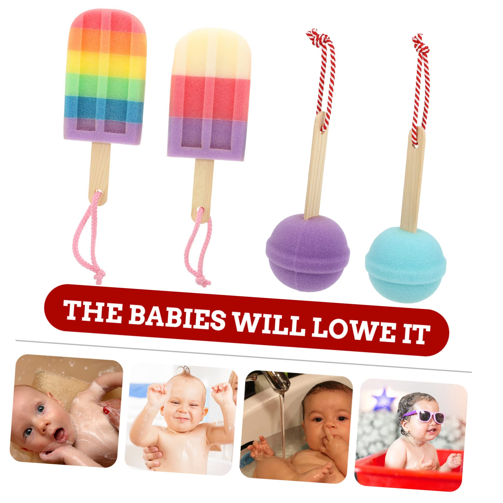 Didiseaon 16 Piezas esponja de baño esponja de limpieza esponjas de baño para niños para bebés loción corporal esponjas de herramienta de baño Cuerpo Bola de baño recién nacido