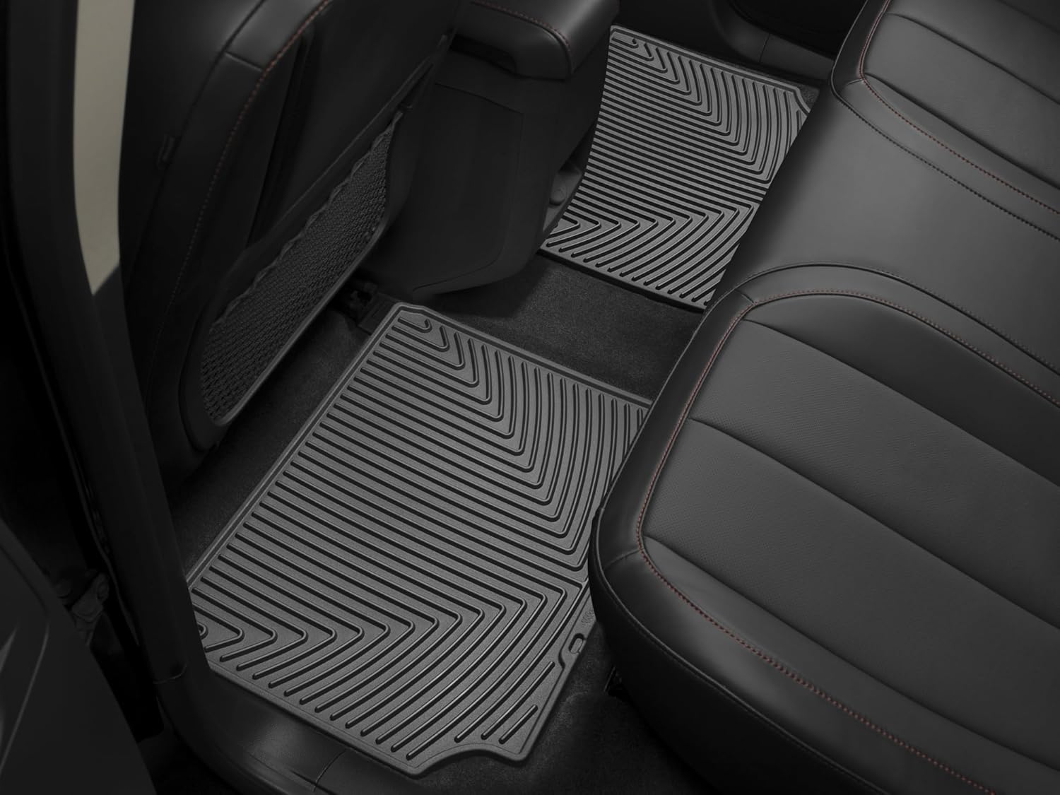 WeatherTech All-Weather Floor Mats for Chevrolet Equinox, Terrain 2nd Row (W281), Black