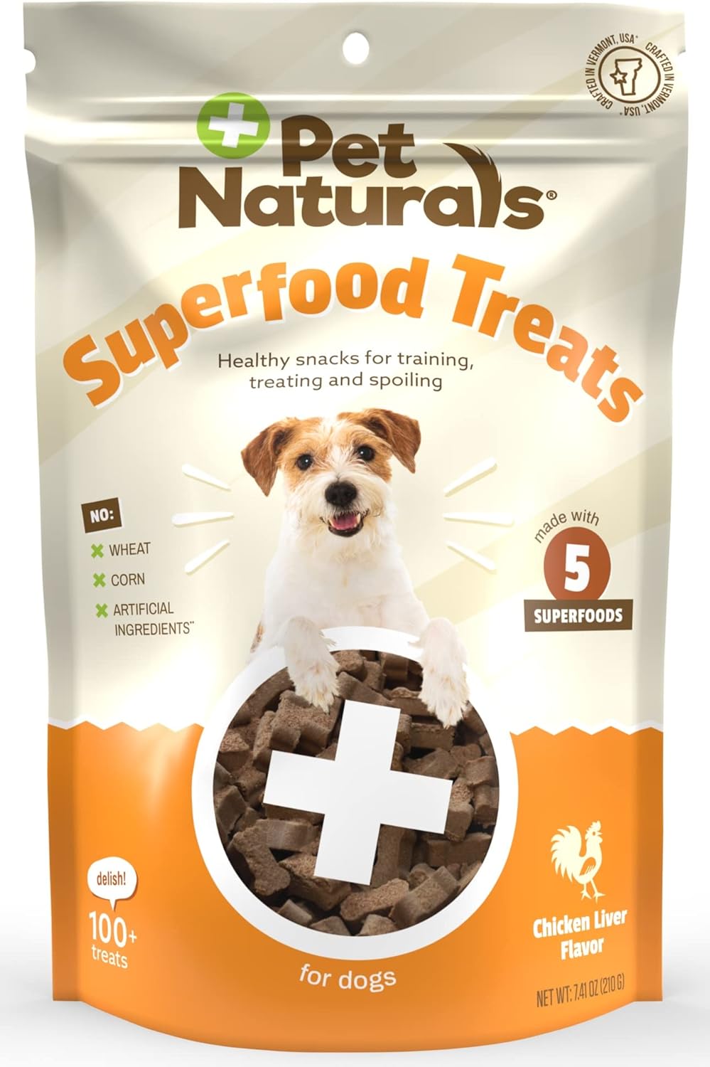 Pet Naturals Superfood Dog Treats with Blueberry and Kale – No Corn, Wheat or Artificial Ingredients – Healthy Snacks for Good Behavior and Training – Chicken Flavor, 100 Chews (Pack of 1) Pet Naturals Superfood Dog Treats with Blueberry and Kale – No Corn, Wheat or Artificial Ingredients – Healthy Snacks for Good Behavior and Training – Chicken Flavor, 100 Chews (Pack of 1)