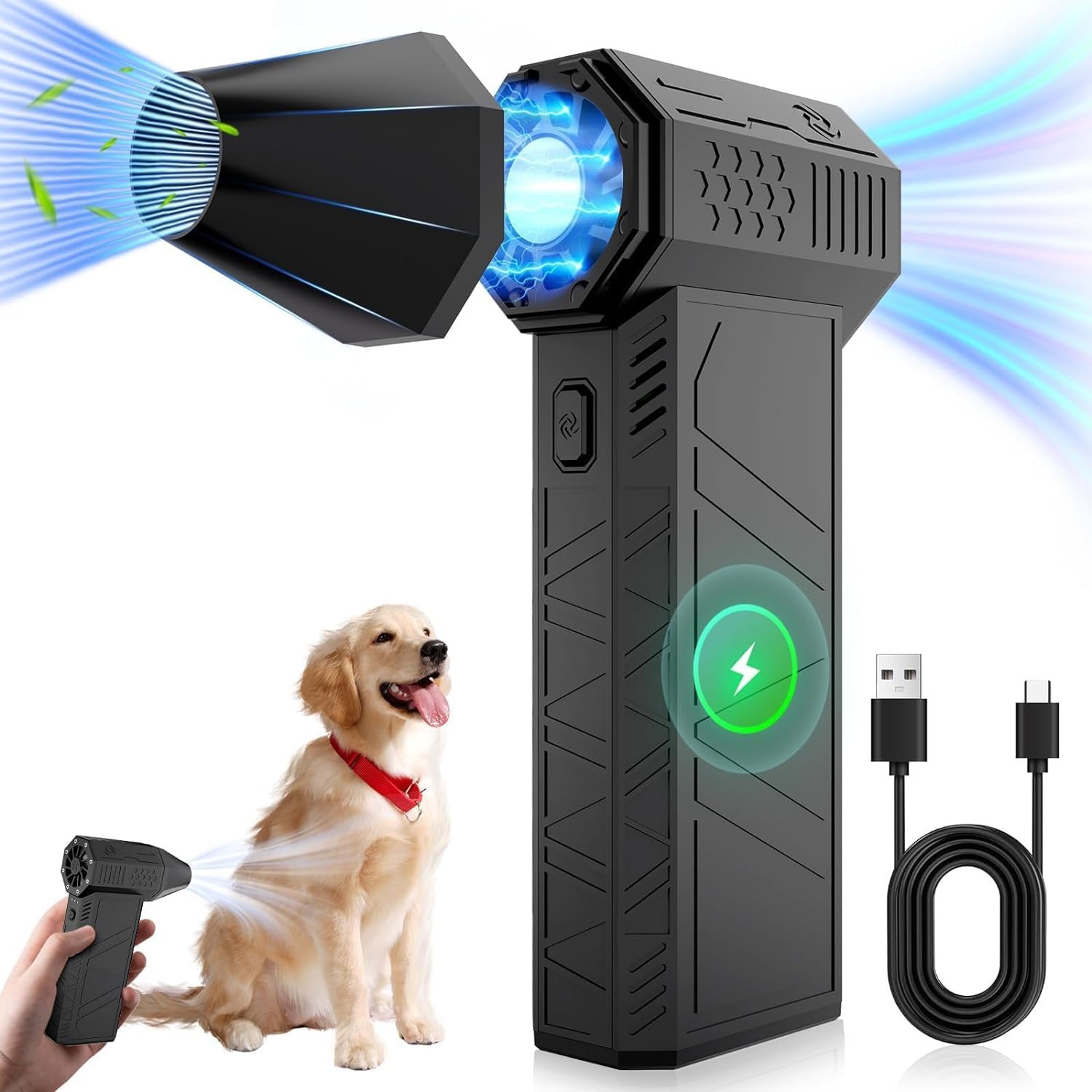 KIDWILL Jet Dry Mini Turbo Fan Electric Air Duster – 130000 RPM Jet Fan Blower for Cleaning Dust, Air Blower for Dust Cleaner for Home, Jet Blower Dryer for Car Cleaning-image-9