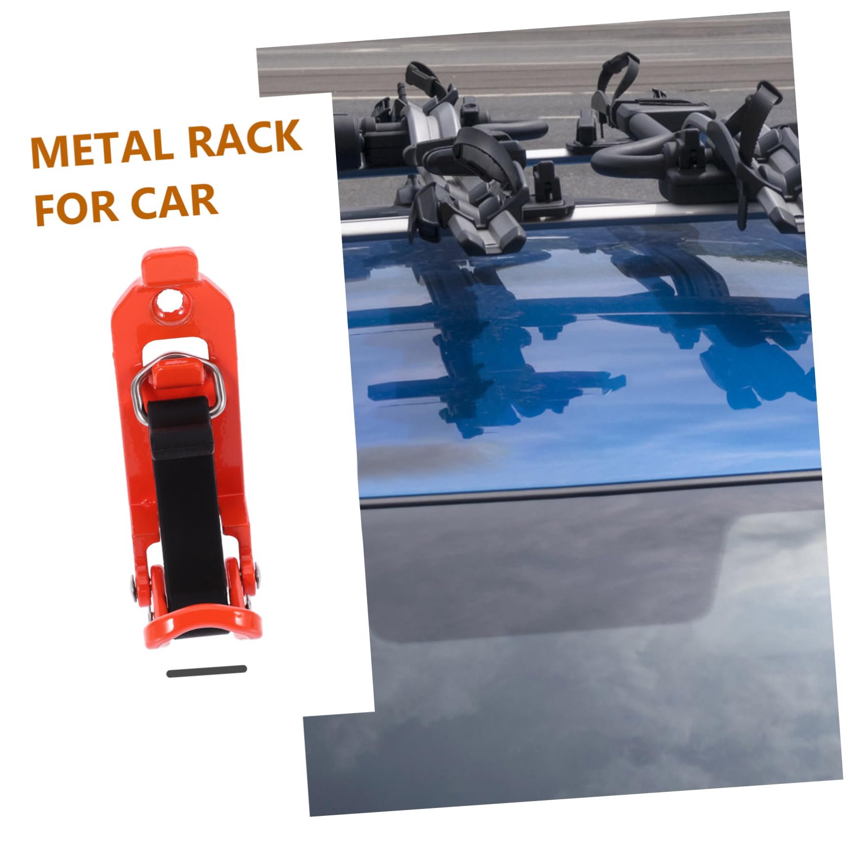 BUTIFULSIC 2pcs Zinc Alloy Shovel Mount Clamp for Roof Rack Shovel Holder Car Accessory