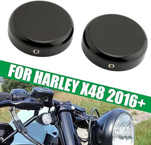 Miniatura 8 de FINMOKAL Tapa de tuerca de vástago de horquilla superior negra para Harley-Davidson XL1200X 48 2016-2022