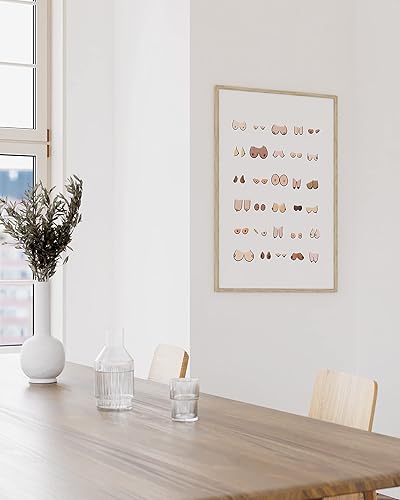 Miniatura 17 de HAUS AND HUES Decoración Divertida de Baño – Arte de Pared de Barba y Mullet, Letrero Humorístico de Baño, Impresión de Pared Divertida para Baño o