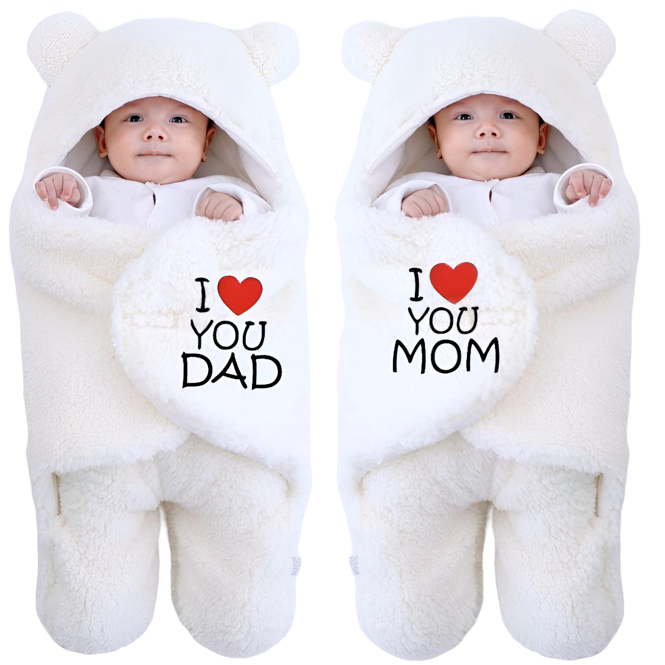 First Kick Newborn Baby Blanket - Hooded Security Blanket -8