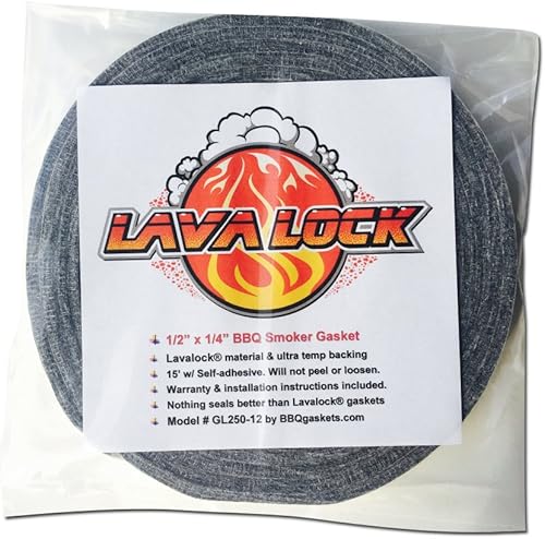 Miniatura 1 de Junta de lavalock gris para barbacoa de alta temperatura, parrilla autoadhesiva de 12 "x 14" x 15 pies de largo