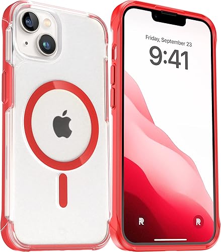 Miniatura 2 de REBEL Funda transparente para iPhone 13 serie esmerilada Gen-3 compatible con MagSafe, antiarañazos mate translúcido, parachoques protector a prueba