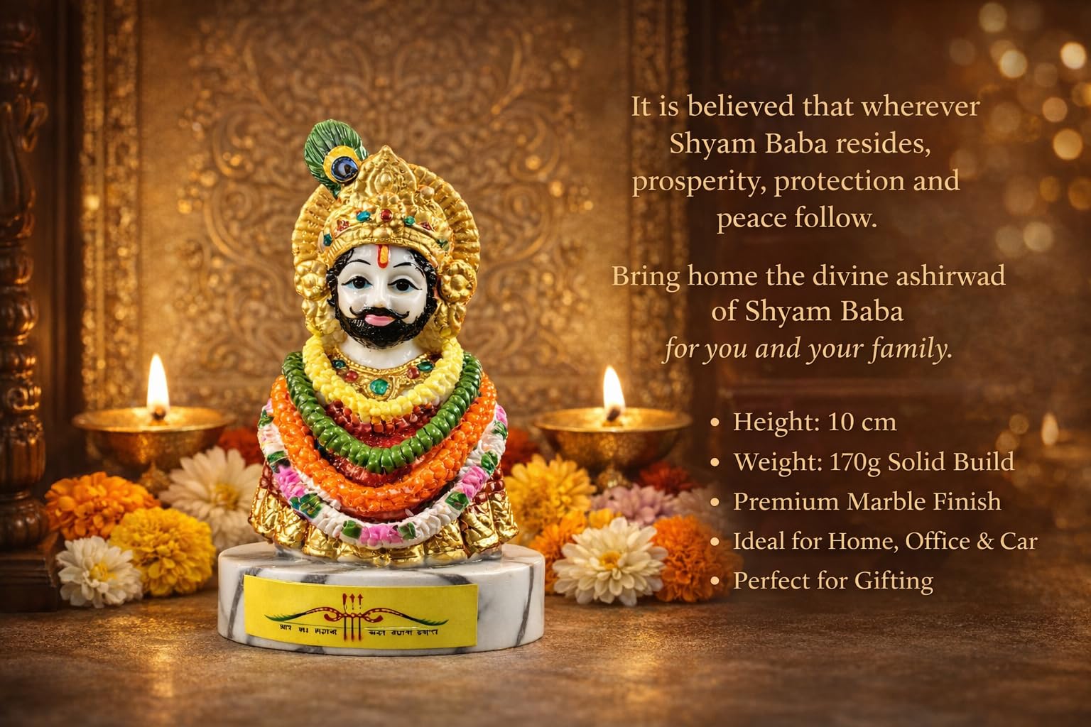 Khatu Shyam Ji Statue - Home & Pooja Decor -2