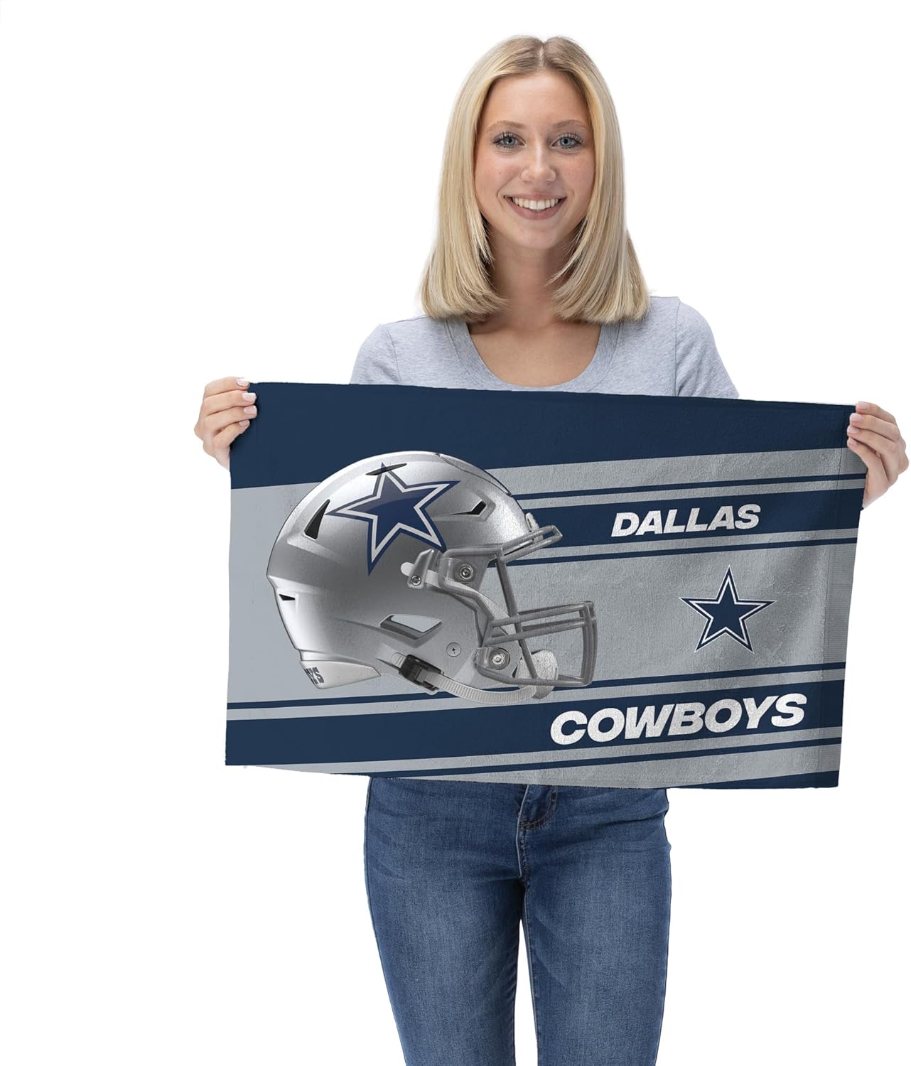 Northwest NFL Dallas Cowboys 2-Pack Fan Towel Set, 16" x 25" Each, Swipe, Team Colors - Image 3