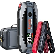FANTTIK T8 MAX 4000 Amp Jump Starter, 24000mAh Car Battery Pack for Up to 10.0L Gasoline and 8.0L Diesel Engines with LED Display,100W Fast Charging, 12V Extreme Safe Lithium Portable