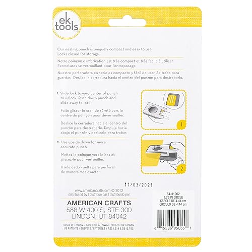 Miniatura 22 de EK Success. Perforadora de papel con punzón, círculo