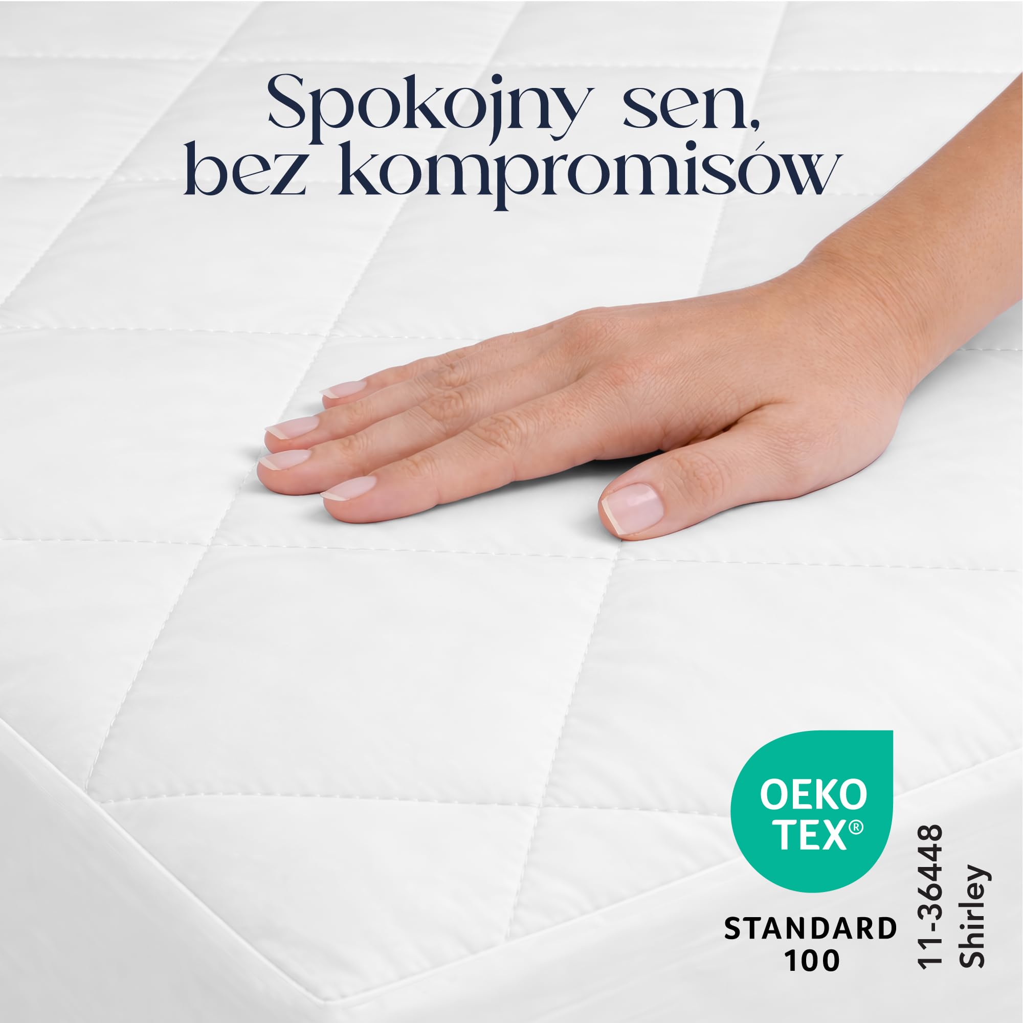 Ochraniacz na materac Twinzen pikowany 160x200 cm - Nakładka na materac 160x200 z gumką dookoła, do kieszeni do 40 cm - Oeko-Tex, nie wodoodporny