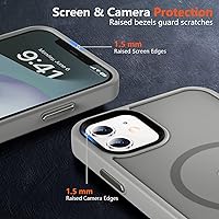 Vista 430 de MOCCA - Funda magnética resistente para iPhone XR de 6.1 pulgadas, compatible con MagSafe, funda con protección contra caídas de grado militar