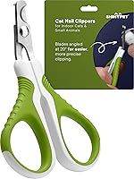 ShinyPet Cat Nail Clippers for Kittens Small Dogs Rabbits Birds - Precision Angled Blades Ergonomic Grip Free eBook Guide
