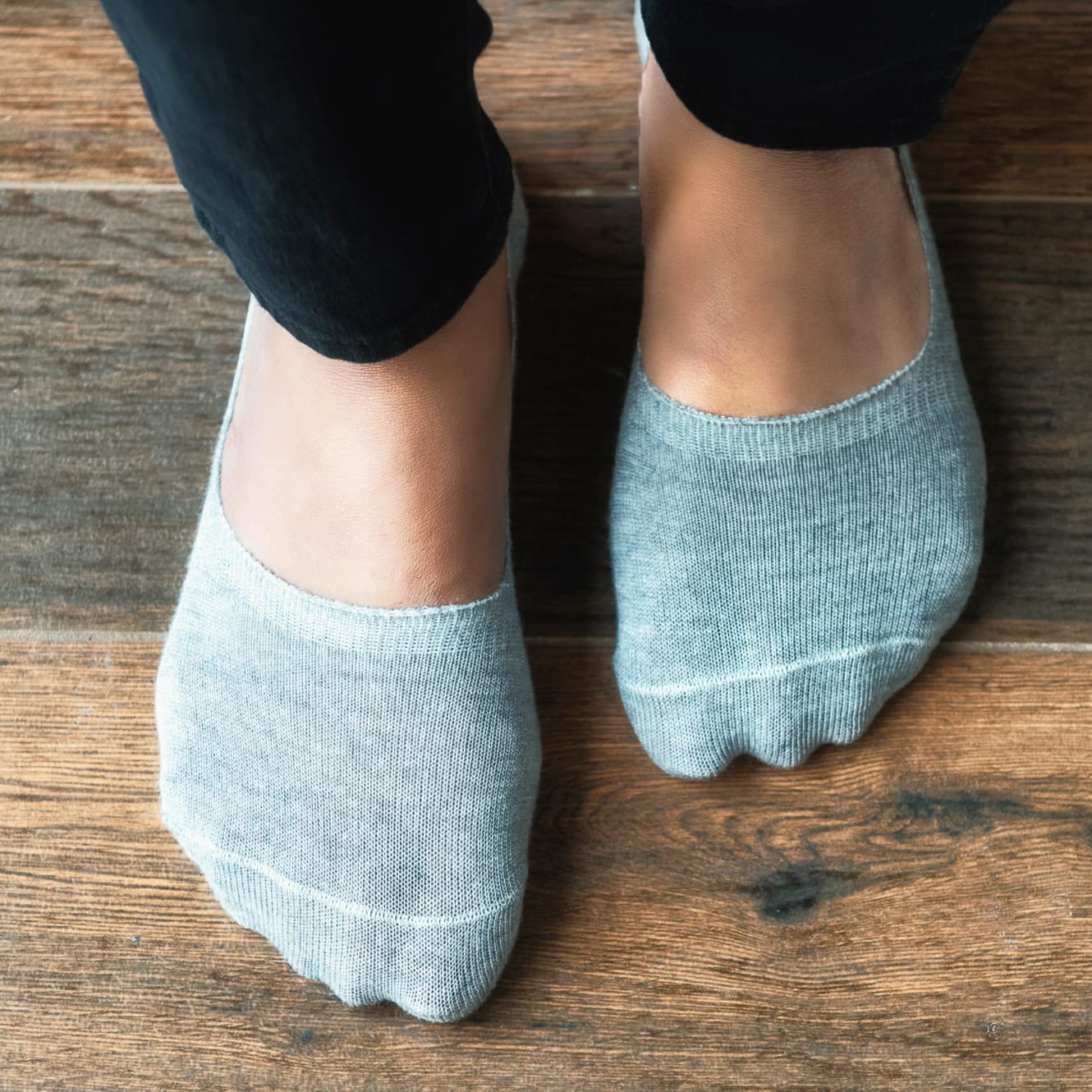 HEELIUM Bamboo No Show Socks for Men | Odour Free & Breathable | 3X Softer Than Cotton Socks | Low Cut Socks | Size (UK 6-10) 3