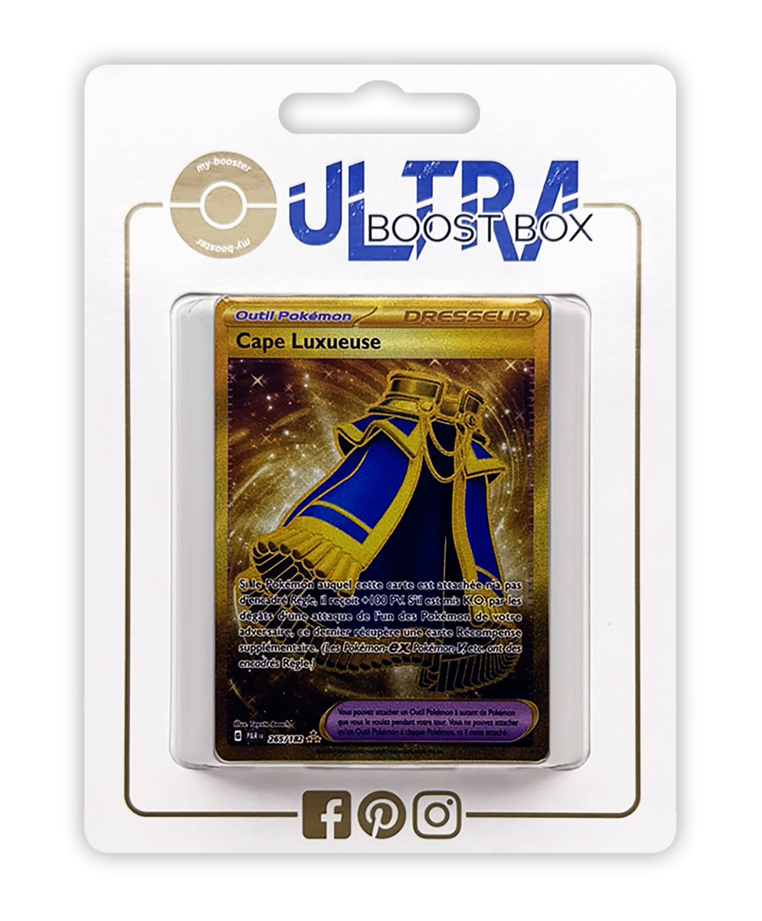 Cape Luxueuse (Luxurious Cape) 265/182 Shiny Gold Trainer - Ultraboost X Écarlate et Violet 4