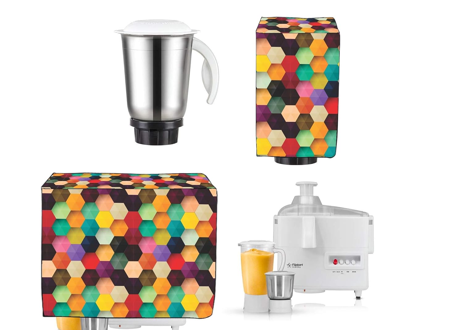 Shree Jee Printed Mixer & Grinder Cover(Pack of 2) Multicolor Amazon