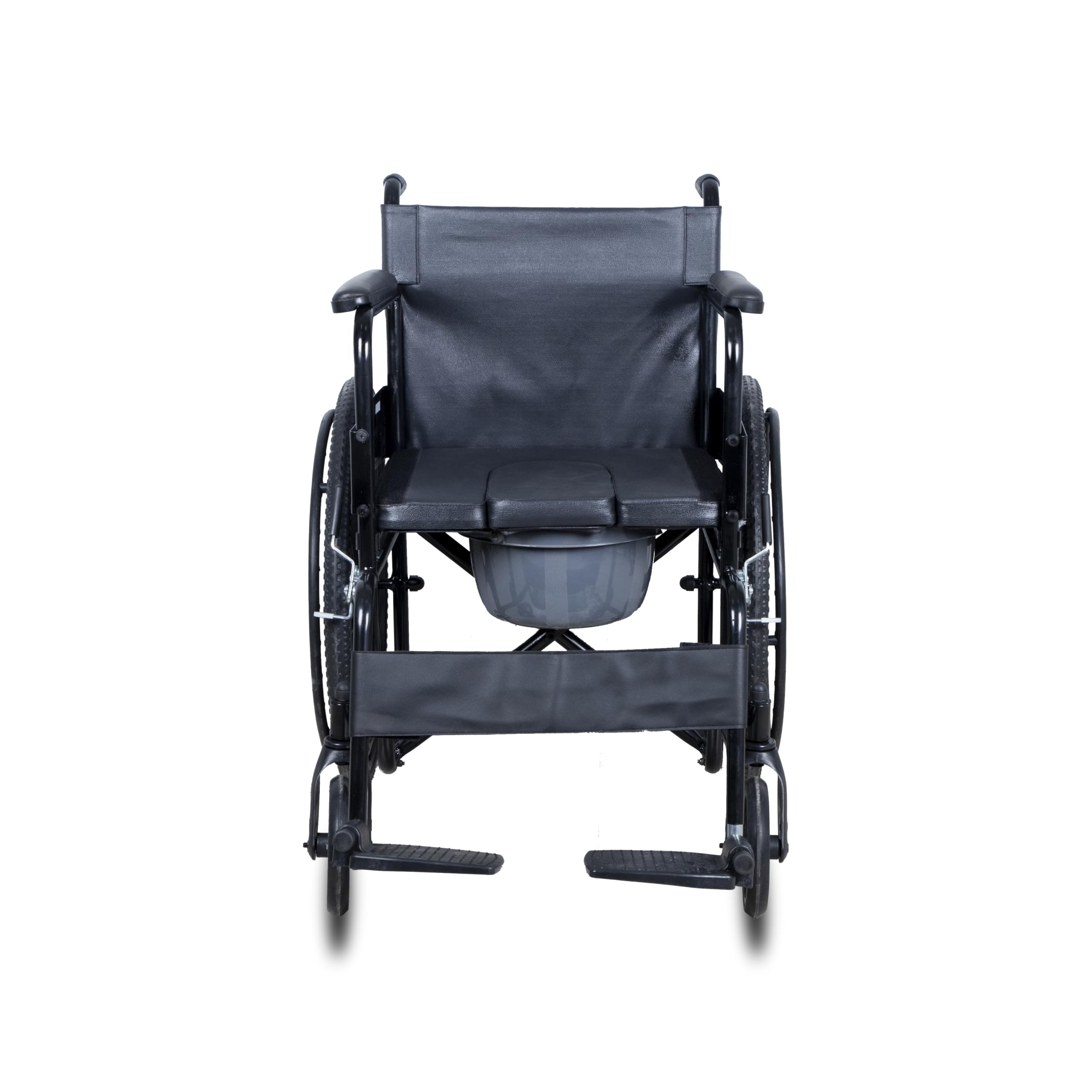 CURENEXT SYSTEMS Foldable Comfort Wheelchair for Regular & Commode Use - Proudly Made in India - Easy Folding Mechanism