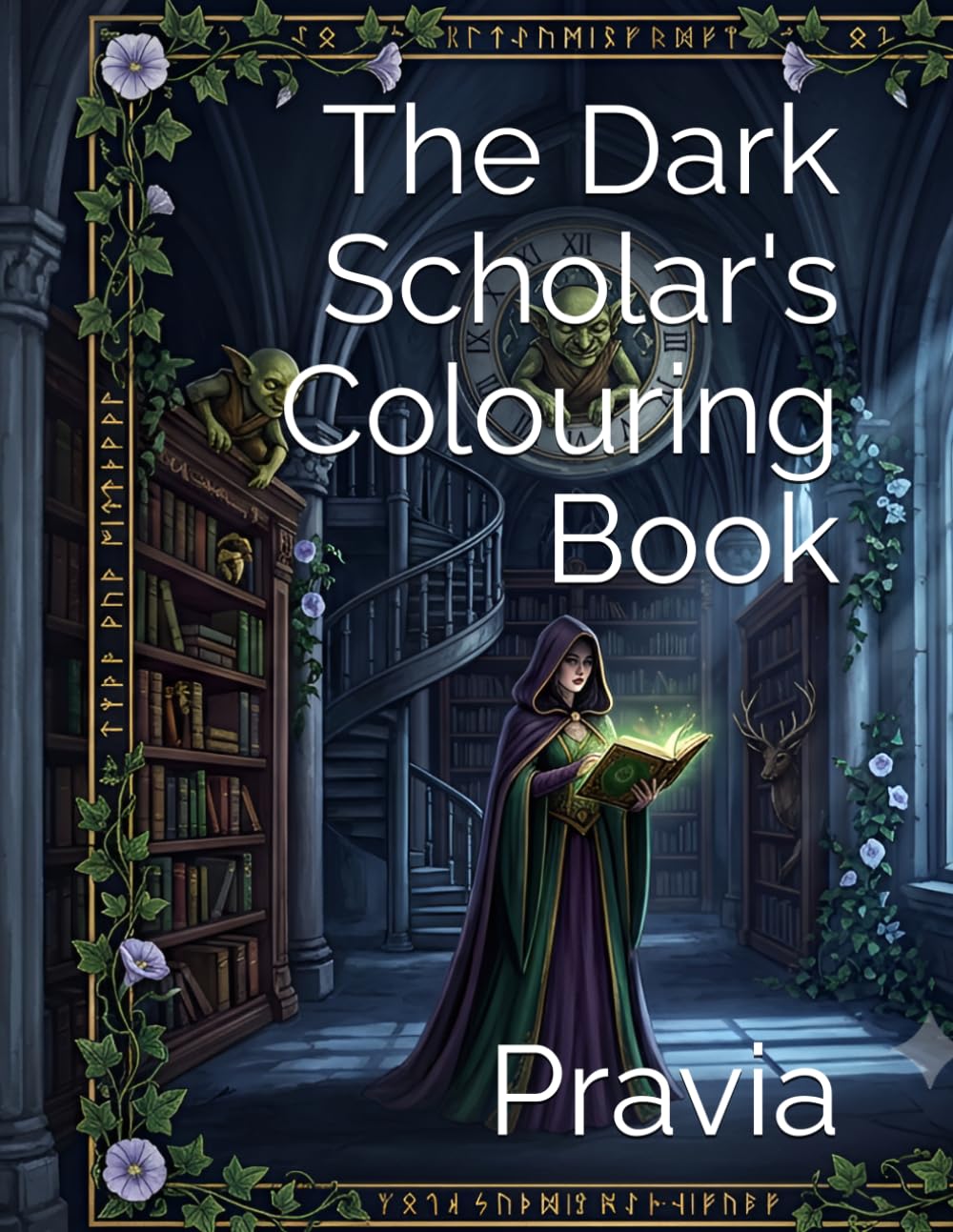 The Dark Scholar's Colouring Book: Dark Academia Illustrations of Myth, Magic & Ancient Folklore