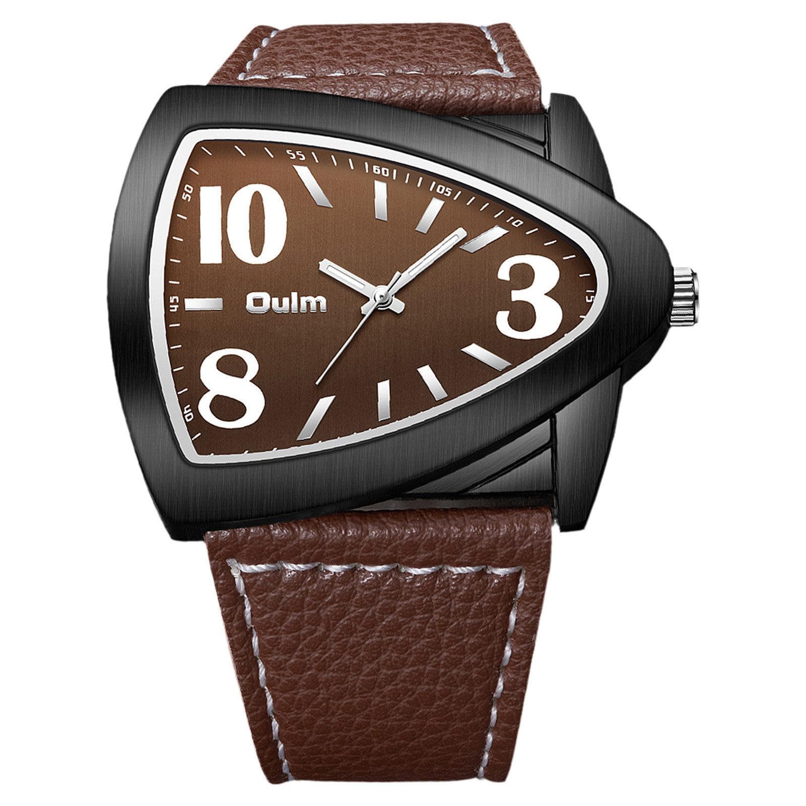 JewelryWe Orologio Da Polso Per Uomini d’Affari: Con Un Caso Triangolare Alla Moda, è il Regalo Perfetto Per Tuo Marito o Tuo Padre
