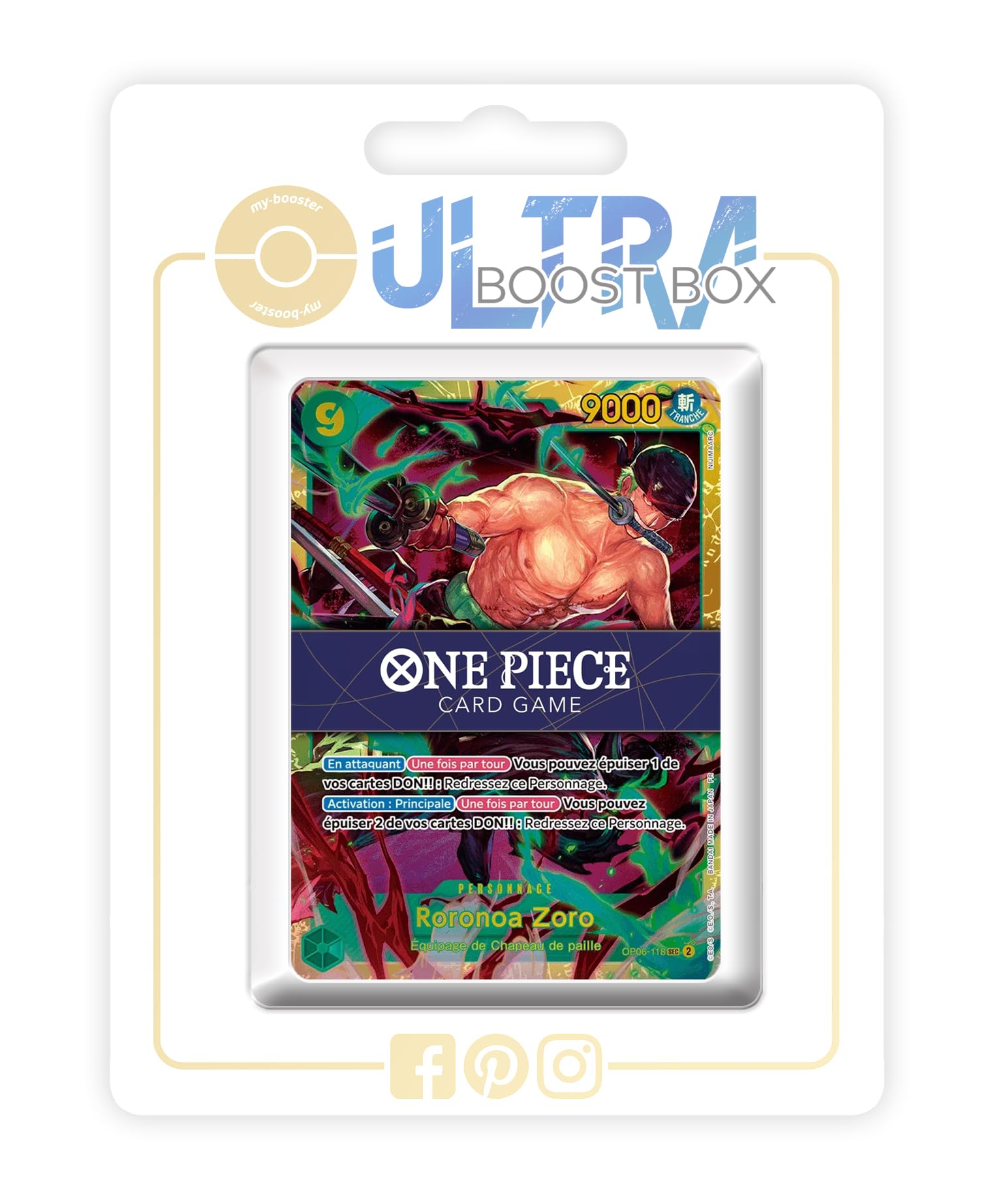 Roronoa Zoro OP06-118 Secret - my-booster X One Piece The Best Vol