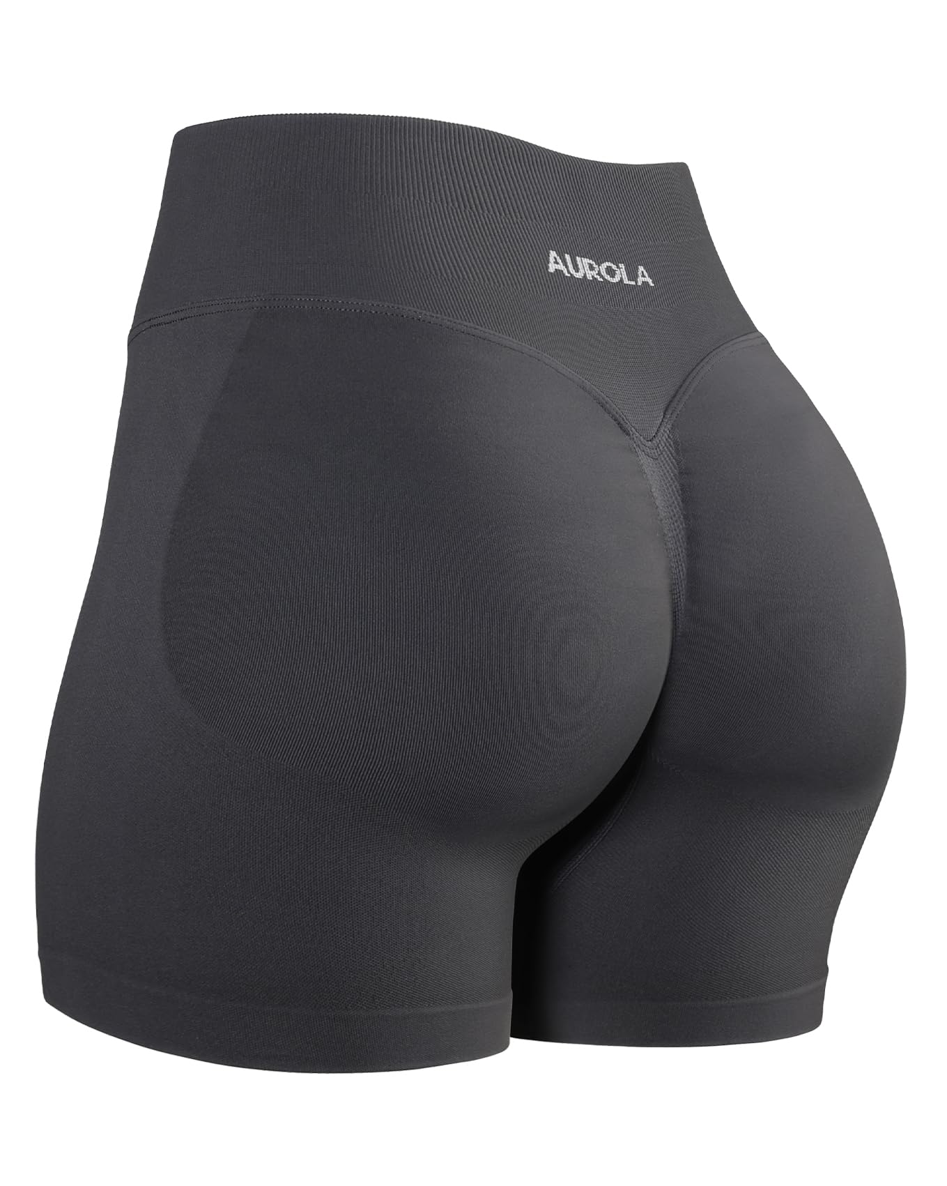 AUROLA Influence Workout Shorts for Women,2.5 3.5 4.5 5.5 6.5 No Roll Up Squat Proof Scrunch Seamless Compression Gym Short
