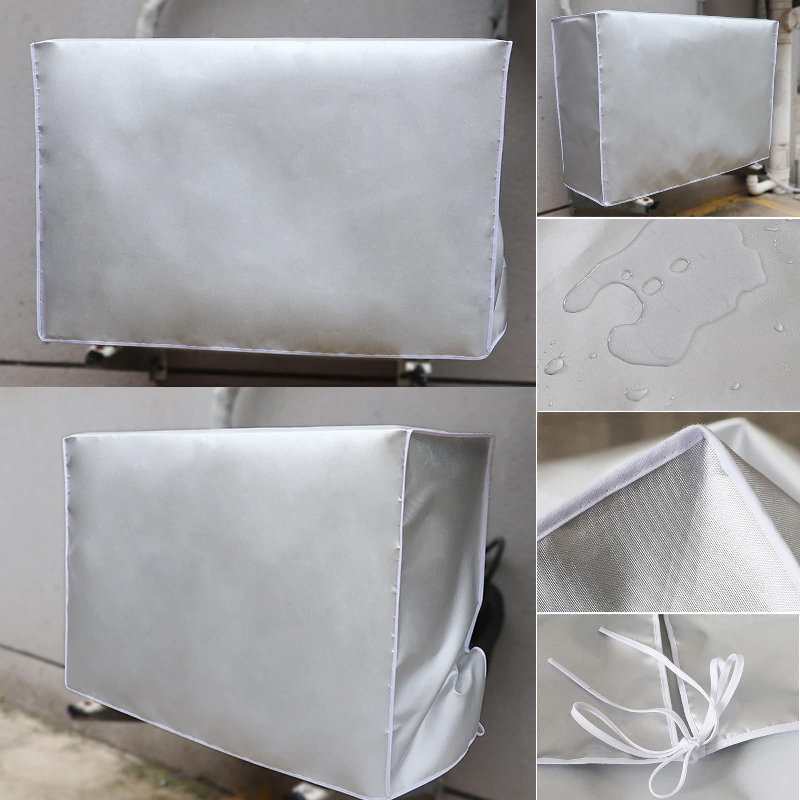 Copertura Condizionatore Esterno - Impermeabile, AntiUV, 86x30x56 Cm, Protezione Annuale - Foto 7