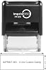 One Line Custom Rubber Stamp Black