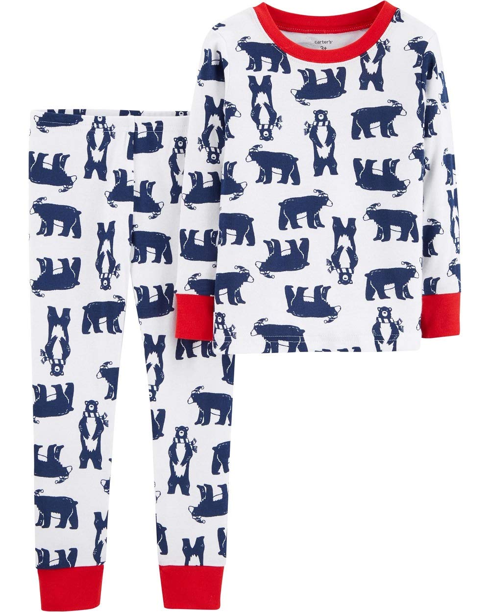 Carter's Boys' 2 Piece Snug Fit Cotton Pajama Set