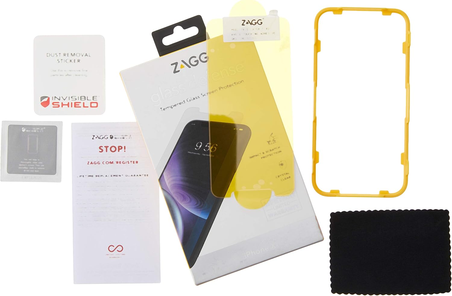 ZAGG InvisibleShield Glass Defense - Lightwieght Tempered Glass Screen Protector - Made for Apple iPhone XR - Case Friendly