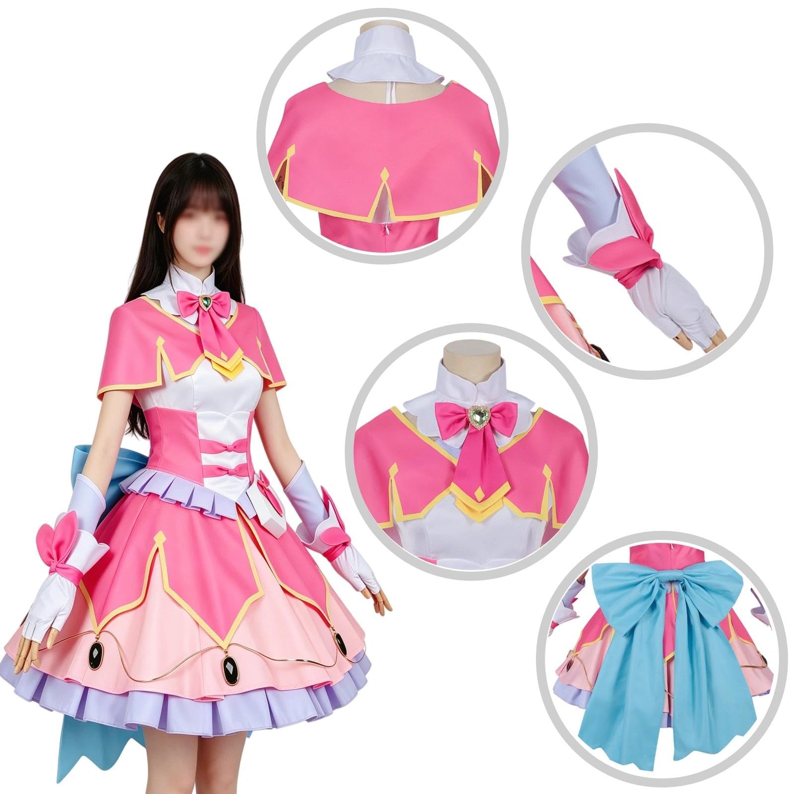 Halloween Kostüm für Erwachsene, Karneval Rollenspiel Cosplay Komplettset – Mikuru Kobayashi Stil