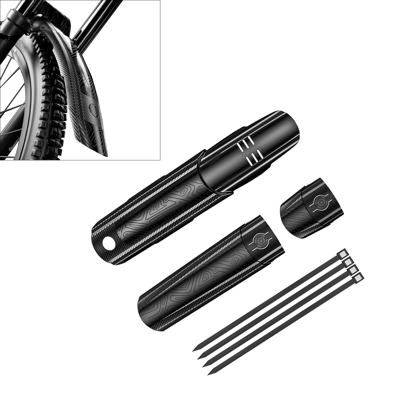 Rennrad-Schnellspanner-Schutzblech, verstellbar, vorne und hinten, für Wasser, Schmutz, Radfahren, Schnellentriegelung, Fahrrad-Schutzblech, verstellbare Fahrräder, Schutzbleche, vorne und hinten Sport & Freizeit
