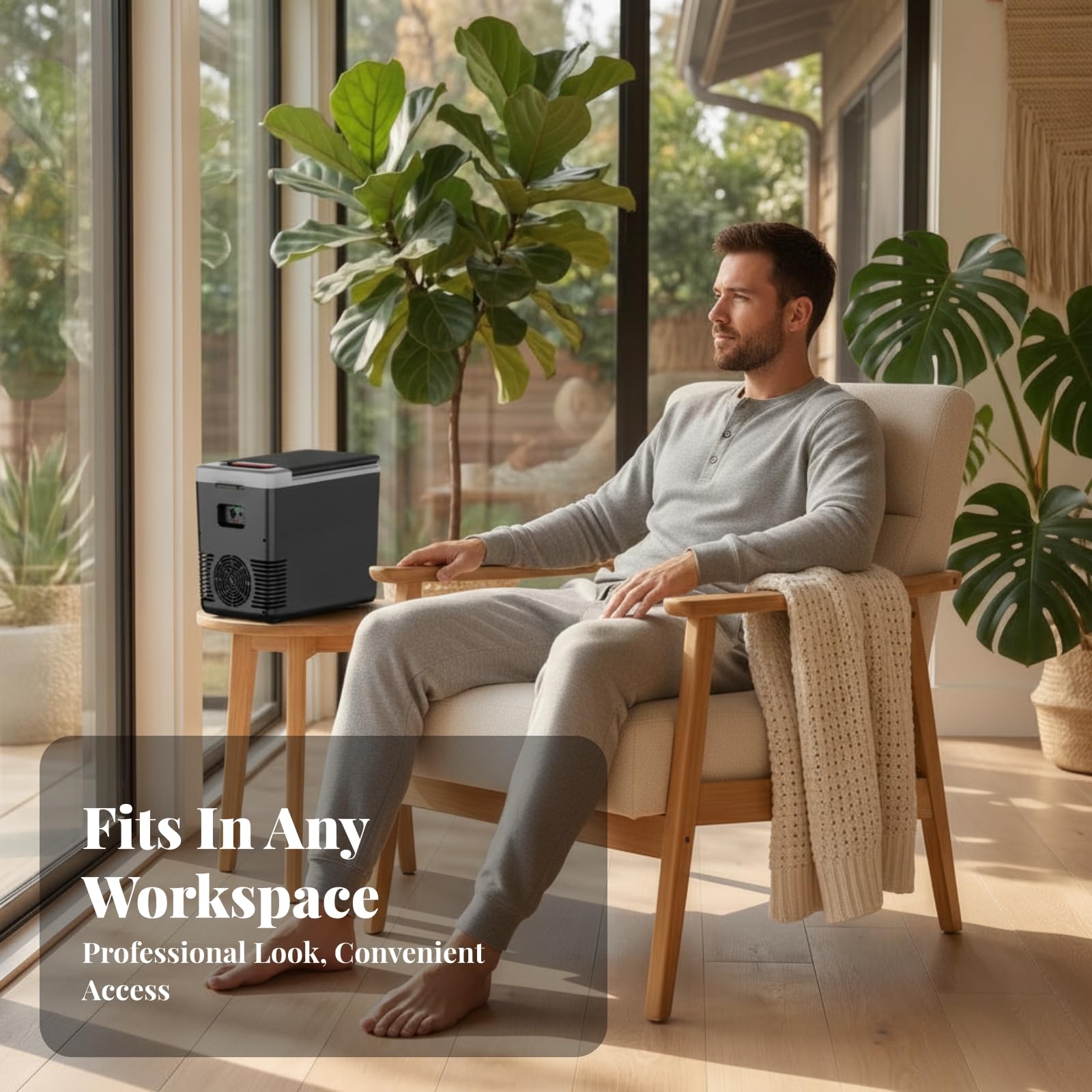 Mini Frigo con Maniglia Leggero | Design Compatto Salvaspazio, Frigorifero per Auto, Elettrodomestico, Viaggi, Viaggiatori