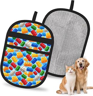 Reusable Pet Hair Removal Glove,Cat Dog Fur Tool-Building Blocks4