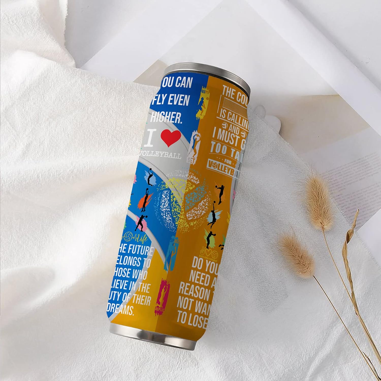 Volleyball Tumbler Cup Travel Mug With Lid,Volleyball Lover Birthday Gifts Stainless Steel Vacuum Coffee Mug Cup Volleyball Gifts For Women Men 17 Oz - Image 7