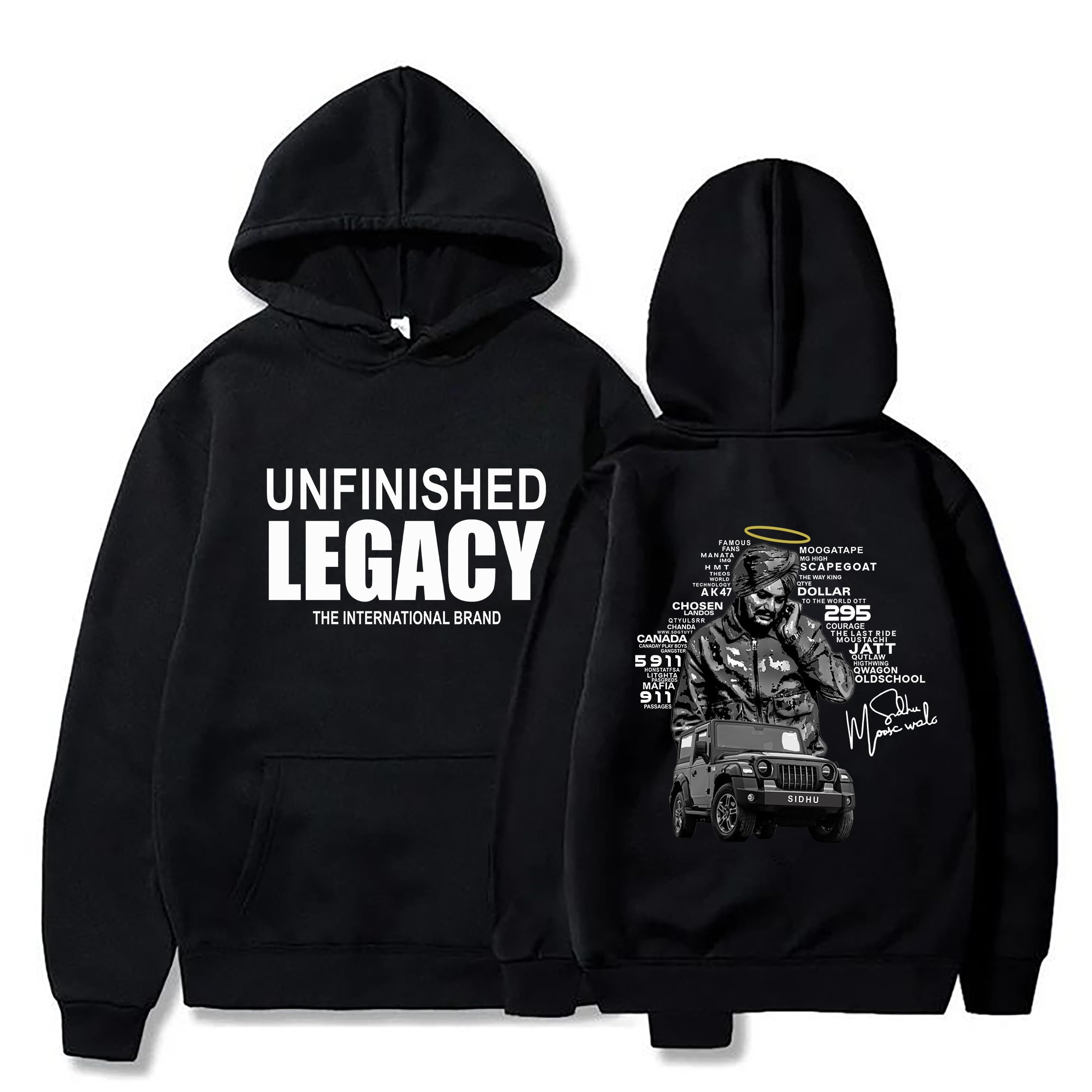 Buy Brief Chickade Unfinished Legacy Sidhu Moose Wala Hoodie (in