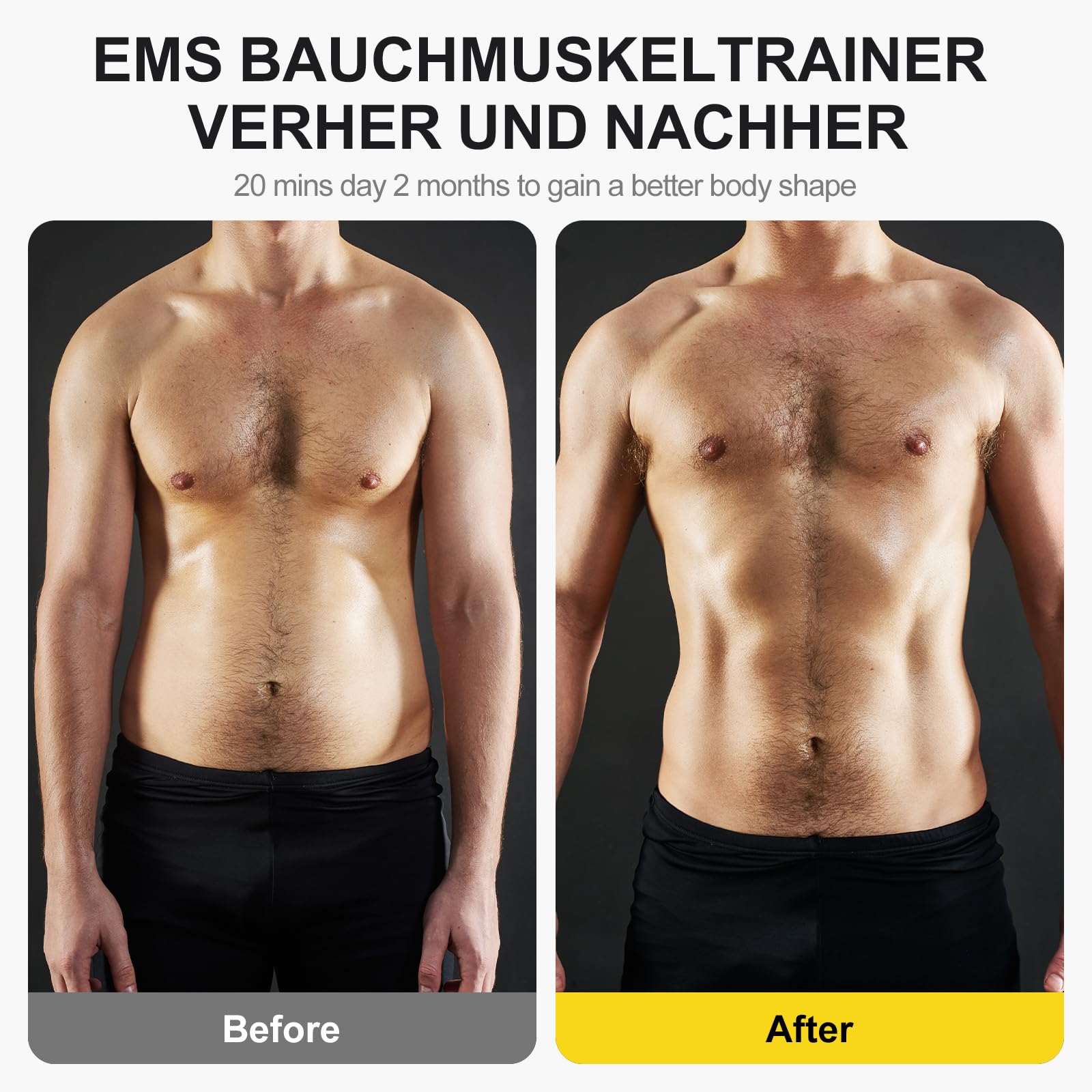 Electroestimulador Abdominal,EMS Estimulador Muscular con 10 Modos 30 Intensidades E Indicador De Consumo De CaloríAs para Hombres Y Mujeres