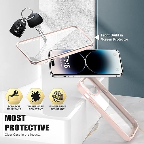 Miniatura 4 de Goodon Funda para iPhone 14 Pro Max con protector de pantalla y protector de lente de cámara, probada contra caídas militares desde 6 pies, funda