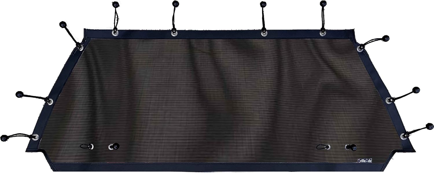 KRX-4 Premium Black Rear Window Mesh Dust Screen fits Kawasaki KRX (4 seater models only) by GrilleAdz