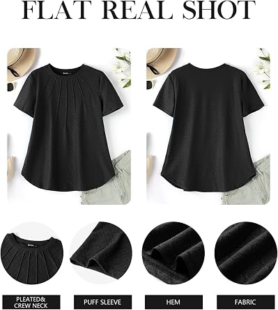 ZANZEA Women's Short Sleeve Shirts Crew Neck Eyelet Embroidery Tops Womens Blouses Dressy Casual Lace Flowy Summer T Shirts