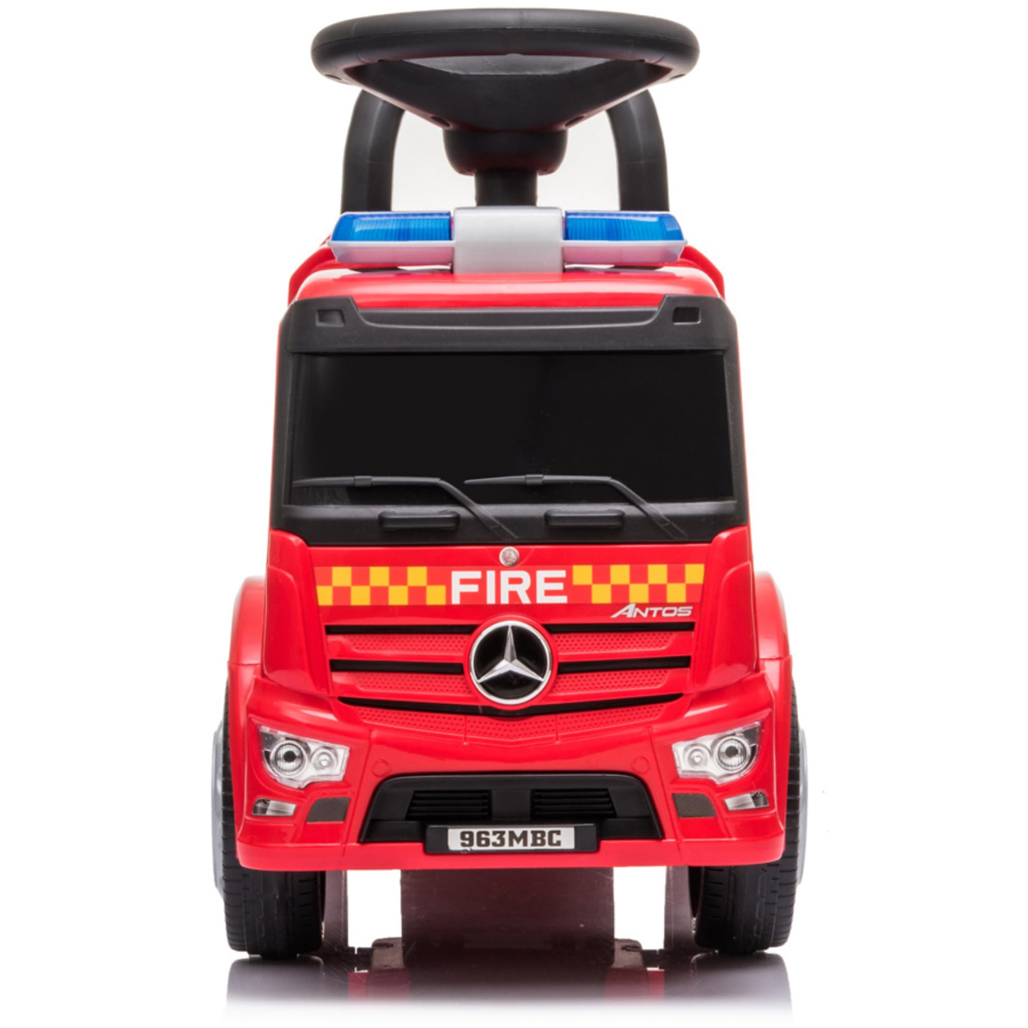 Correpasillos Camión de BomberosMercedes-Benz | con Volante, Sirena y Espacio de Almacenaje – para Niños Desde 12 Meses