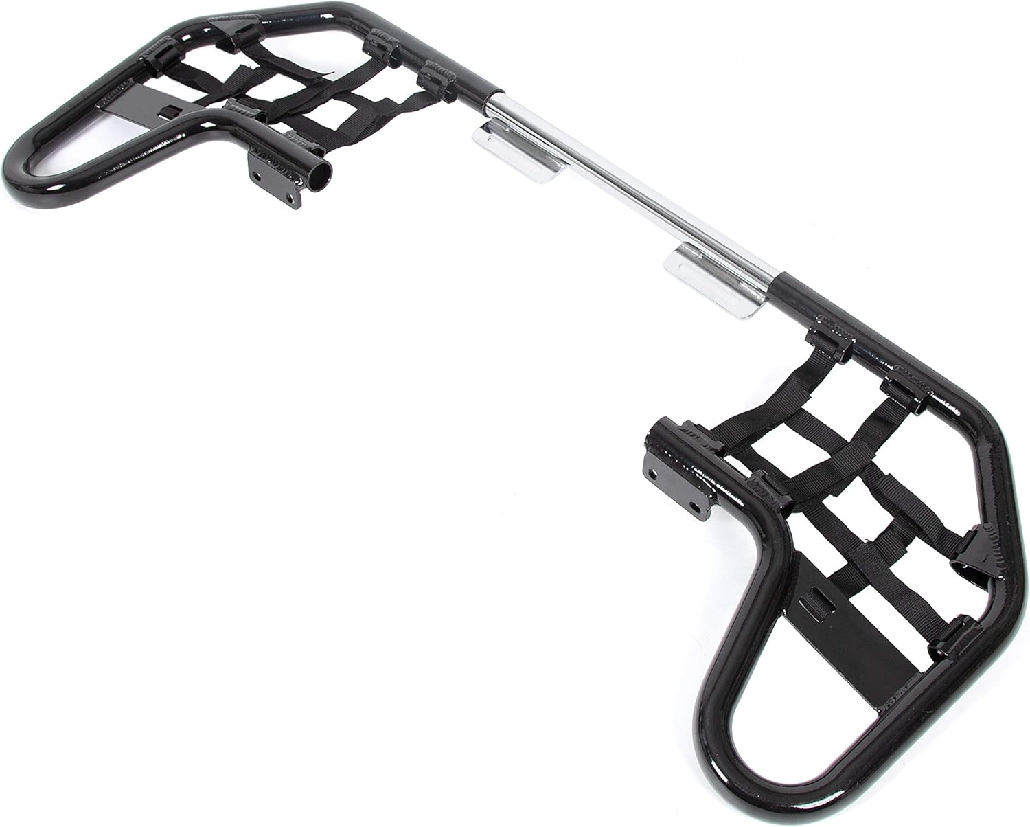 ECOTRIC Nerf Bars w/Nets Guards Rack Compatible with 2001-2024 Honda TRX 250EX 250X Sportrax 250 Aluminium+Steel+PP Black+Silvery